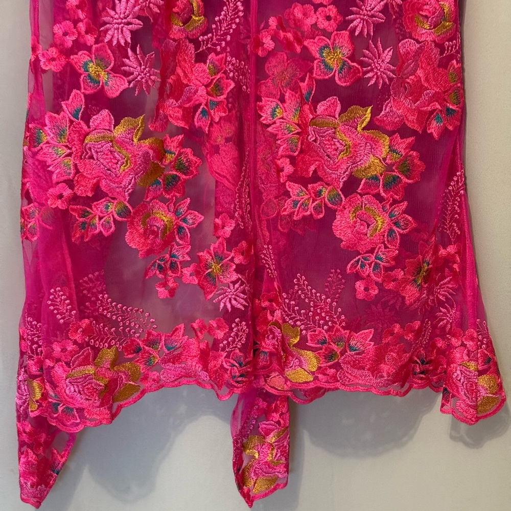 Bronx and Banco Eva Midi Floral Embroidered Dress M - Picture 7 of 16